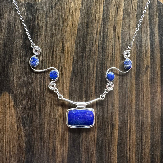 Lapis Lazuli Scroll pendant