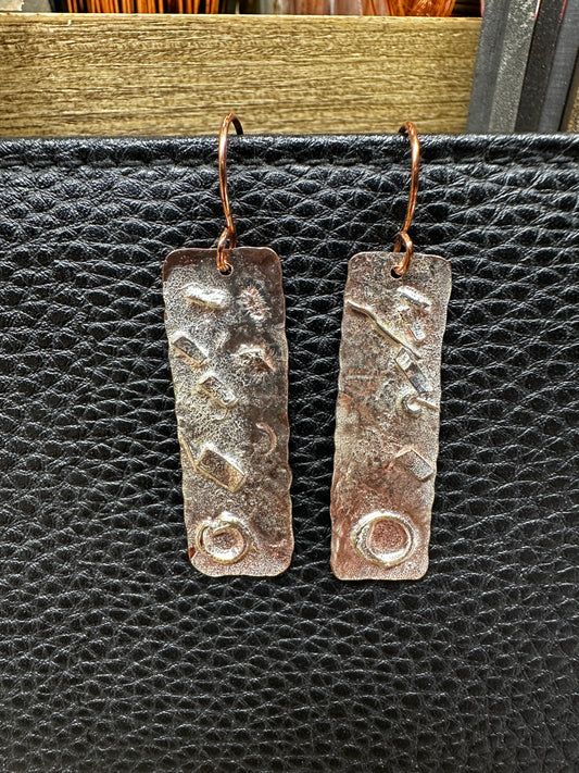 Sterling Silver and Copper Fusion Earrings