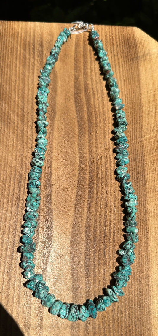 Navajo Royston Small Chunk Turquoise necklace