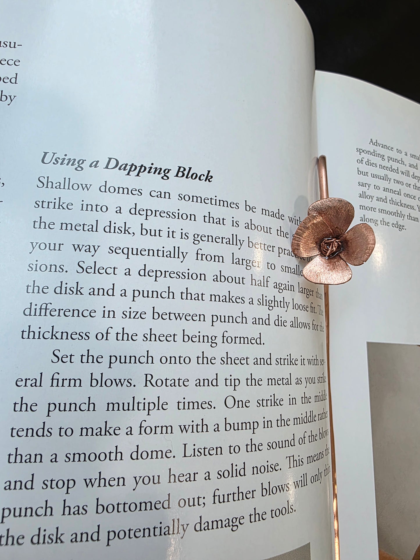 Copper California Poppy Bookmark