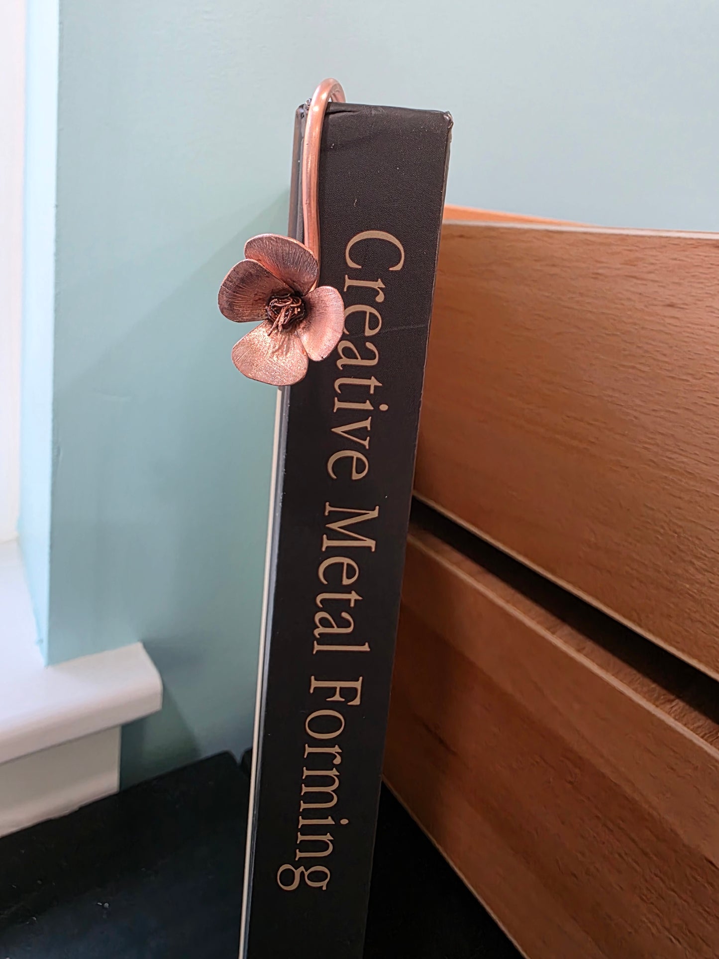 Copper California Poppy Bookmark